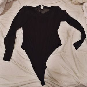 Black long sleeve leotard H&M